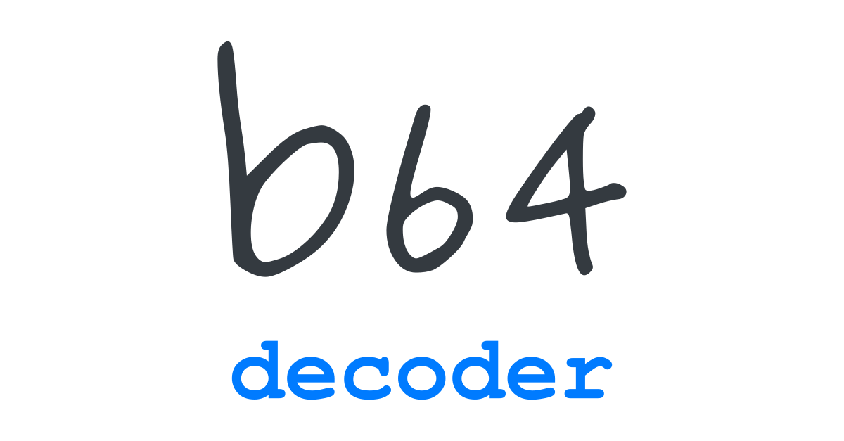 decode base64 image